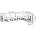 Set Divano da Giardino con cuscino 7 pcs Nero Alluminio - Foto miniatura 8