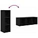 Set di mobili TV 3 pcs Rovere nero 37 x 37 x 107 cm - Foto miniatura 8