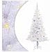 Albero di Natale artificiale Bianco 150 cm PVC e Acciaio - Foto miniatura 1