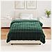 Coperta in Pelliccia di Coniglio Finta 4 pcs Verde Scuro - Foto miniatura 4