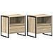Comodino 2 pcs Sonoma 50 x 39,5 x 50 cm Legno multistrato - Foto miniatura 1
