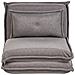 Divano Letto Singolo Dellen Tessuto Grigio Scuro - Foto miniatura 2