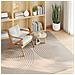 Tappeti per area Quadrato GALATI Beige 120 x 120 cm Poliestere - Foto miniatura 3