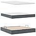Letto con contenitore e materasso Grigio scuro 180 x 200 cm - Foto miniatura 8