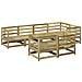 Set Divani da Giardino 7 pz in Legno Impregnato di Pino - Foto miniatura 1