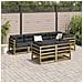 Set Divani da Giardino 7 pz in Legno Impregnato di Pino - Foto miniatura 3
