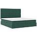Letto con luci a strisce a LED Verde Scuro 180 x 200 cm Velluto - Foto miniatura 7