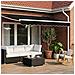 Tenda retrattile manuale con LED Nero 3 x 2,5 m - Foto miniatura 2