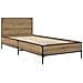 Struttura letto con testata Rovere Artigianale 80 x 200 cm - Foto miniatura 2