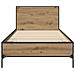 Struttura letto con testata Rovere Artigianale 80 x 200 cm - Foto miniatura 3