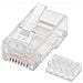 Connettore Plug 8 Poli Non Schermato Cat. 6 Utp Rj45 Con Inseritore Per Cavo Rete Flessibile - Foto miniatura 2