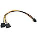 cavo adattatore alimentazione interna da alimentatore atx 2x5,25" a scheda grafica 6pin pci-express - Foto miniatura 1