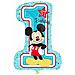 Topolino 1 ° Compleanno La Forma 19'' X 28'' / 48cm X 71cm Palloncino Stagnola - Foto miniatura 1