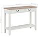 Tavolo Consolle Bianco 110x35x80 Cm In Legno - Foto miniatura 5