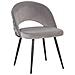 Set Di 2 Sedie Da Pranzo In Velluto Grigio Vivian - Foto miniatura 5