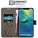 Cadorabo Custodia Compatibile Con Huawei Mate 20 Pro In Grigio Fiore - Coperchio Protettivo In Design Floreale Con Chiusura Magnetica, Funzione Stand E Slot Per Carte - Foto miniatura 5