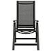 Sedie Giardino Pieghevoli 2 pz Textilene e Alluminio Nere - Foto miniatura 2