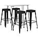 Set da Bar 5 pz Bianco e Nero - Foto miniatura 1