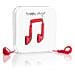 Earbud, Stereofonico, Rosso, Interno orecchio, Cablato, 10 mW, 3.5 mm (1/8")  - Foto miniatura 1