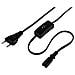 Mains Cable with ON / OFF Switch, 2m 2m Nero cavo di alimentazione - Foto miniatura 1
