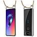 Catena Di Telefoni Cellulari Compatibile Con Asus Zenfone 6 In Marrone Brillante - Coperchio Protettivo In Silicone Con Anelli D'argento, Cinturino In Corda E Custodia Staccabile - Foto miniatura 7