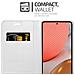 Custodia Compatibile Con Samsung Galaxy A72 In Classy Argento - Coperchio Protettiva Con Chiusura Magnetica, Funzione Stand E Tasca Per Le Carte - Foto miniatura 4