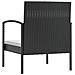 Set Divani Da Giardino 16 Pz Con Cuscini In Polyrattan Nero - Foto miniatura 7