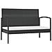 Set Divani Da Giardino 16 Pz Con Cuscini In Polyrattan Nero - Foto miniatura 9