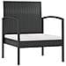 Set Divani Da Giardino 16 Pz Con Cuscini In Polyrattan Nero - Foto miniatura 10