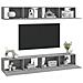Mobili Porta Tv A Parete 4 Pz Grigio Sonoma 100x30x30 Cm - Foto miniatura 3
