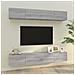 Mobili Porta Tv A Parete 4 Pz Grigio Sonoma 100x30x30 Cm - Foto miniatura 1