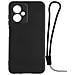 Cover Xiaomi Redmi Note 12 5g Silicone Semirigido Finitura Soft-touch Nera - Foto miniatura 3