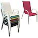 Set Di 4 Sedie Marbella In Textilene Rosa - Alluminio Bianco - Foto miniatura 4