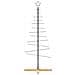 Albero di Natale in Metallo con Base in Legno Nero 150 cm - Foto miniatura 4
