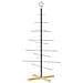 Albero di Natale in Metallo con Base in Legno Nero 150 cm - Foto miniatura 1