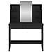 Toeletta Con Specchio Nero 96x39x142 Cm - Foto miniatura 6