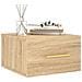 Comodino A Muro Rovere Sonoma 35x35x20 Cm - Foto miniatura 3