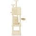 Albero Per Gatti Con Tiragraffi In Sisal Crema 180 Cm - Foto miniatura 3