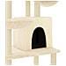 Albero Per Gatti Con Tiragraffi In Sisal Crema 180 Cm - Foto miniatura 5