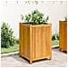 Fioriera Giardino Con Rivestimento 50x50x75 Cm Massello Acacia - Foto miniatura 3