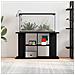 Supporto Acquario 100x40x60 cm Legno Multistrato Rovere Nero - Foto miniatura 3