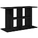 Supporto Acquario 100x40x60 cm Legno Multistrato Rovere Nero - Foto miniatura 4
