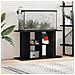 Supporto Acquario 100x40x60 cm Legno Multistrato Rovere Nero - Foto miniatura 1
