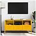Mobile Tv Giallo Senape 100,5x39x50,5 Cm In Acciaio - Foto miniatura 3