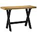 Scrivania Noain Gambe A Forma Di X 120x50x75 Cm Legno Massello - Foto miniatura 1