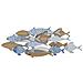 Decorazione In Metallo E Legno Pesce 10 - Multicolore - Metallo - 91x3x33,5 Cm - Foto miniatura 1