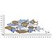 Decorazione In Metallo E Legno Pesce 10 - Multicolore - Metallo - 91x3x33,5 Cm - Foto miniatura 6