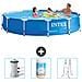 Piscina Fuori Terra - In Giro - 366x366x76 Cm - Blu - Include Accessori Coordinati Cb84 - Foto miniatura 1