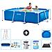 Piscina Fuori Terra - Rettangolo - 220x150x60 Cm - Blu - Include Accessori Coordinati A19 - Foto miniatura 1