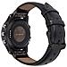 Cinturino Per Orologio In Vera Pelle Per Garmin Fenix 7s/6s/5s - Sgancio Rapido Black 20 Mm - Foto miniatura 1